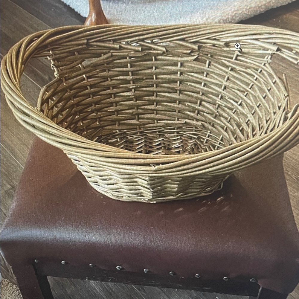 Woven Oval Basket with handles